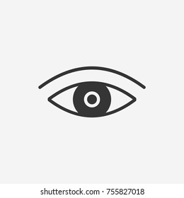 Eye icon illustration isolated vector sign symbol