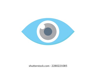 Eye icon illustration. icon related to human organ. Flat icon style. Simple vector design editable