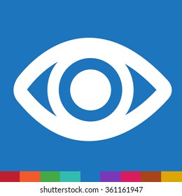 Eye icon illustration sign design style