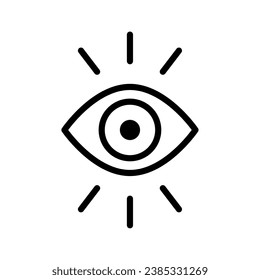 eye icon illustration vector isolated