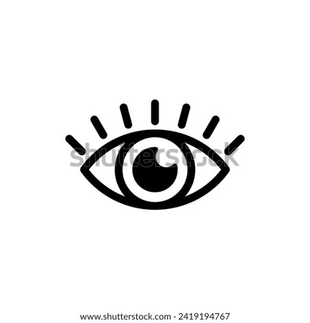 The eye icon indicates visible or blind