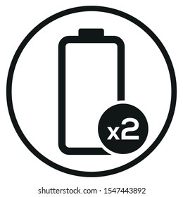 Eye icon inside a black circle on white background. Vector illustration