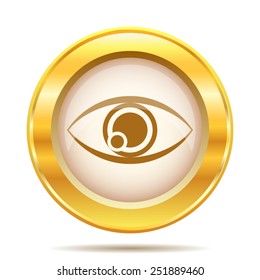 Eye icon. Internet button on white background. EPS10 vector. 