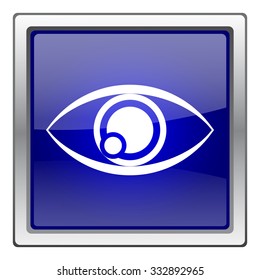Eye icon. Internet button on white background. EPS10 vector.