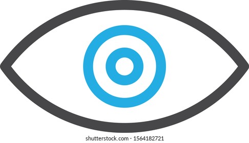 eye icon isolated on abstract background
