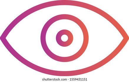 Eye icon isolated on background
