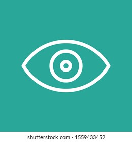 Eye icon isolated on background
