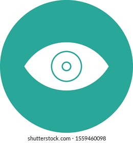 Eye icon isolated on background
