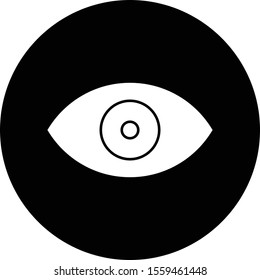 Eye icon isolated on background
