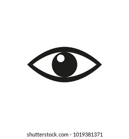Eye. Icon. Isolated on white background. An object. For your design.