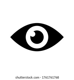 eye icon isolated on white background. vector illustration