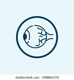 eye icon isolated on white background from the medical collection. eye icon thin line outline linear eye symbol for logo, web, app