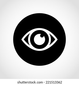 Eye Icon Isolated on White Background