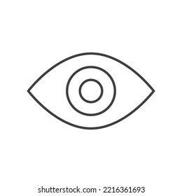 Eye icon isolated on a white background 2