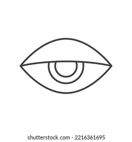 Eye icon isolated on a white background 5