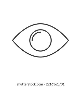 Eye icon isolated on a white background 4