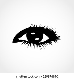 Eye Icon Isolated on White Background