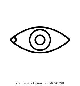 Eye icon isolated on white background