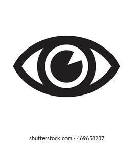 Eye icon isolated on white background. Vector 