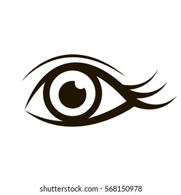 eye icon isolated on white