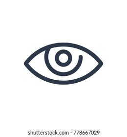 Eye icon. Isolated see and eye icon line style. Premium quality vector symbol drawing concept for your logo web mobile app UI design.