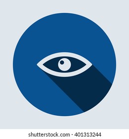 Eye Icon  isolated vector flat design