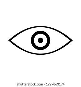 eye icon isolated with white background