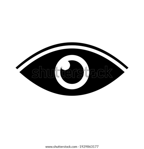 eye icon isolated\
with white background