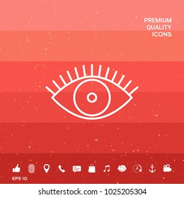 Eye icon - line concept