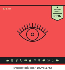 Eye icon - line concept