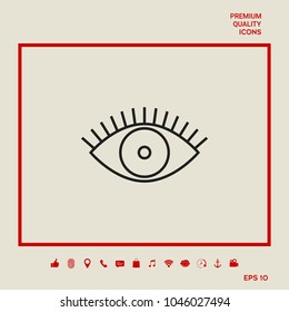 Eye icon - line concept