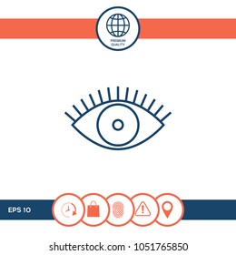 Eye icon - line concept