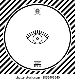 Eye icon - line concept