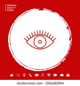 Eye icon - line concept