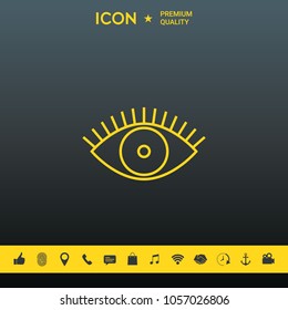 Eye icon - line concept
