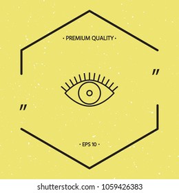 Eye icon - line concept