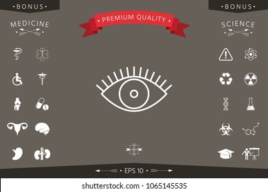Eye icon - line concept