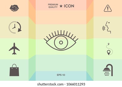 Eye icon - line concept