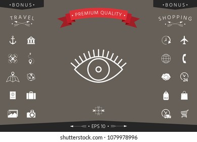 Eye icon - line concept