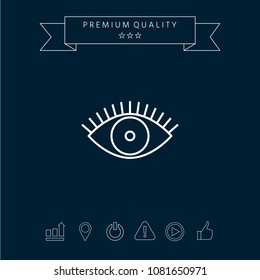 Eye icon - line concept