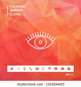 Eye icon - line concept