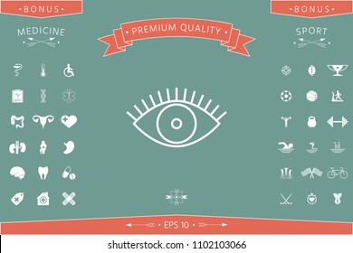 Eye icon - line concept