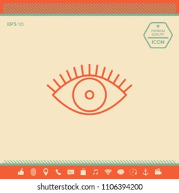 Eye icon - line concept