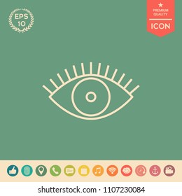 Eye icon - line concept