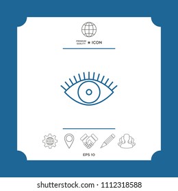 Eye icon - line concept