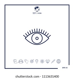 Eye icon - line concept