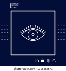 Eye icon - line concept