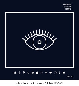 Eye icon - line concept