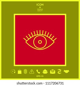 Eye icon - line concept