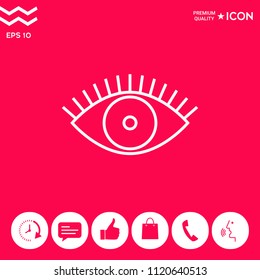 Eye icon - line concept